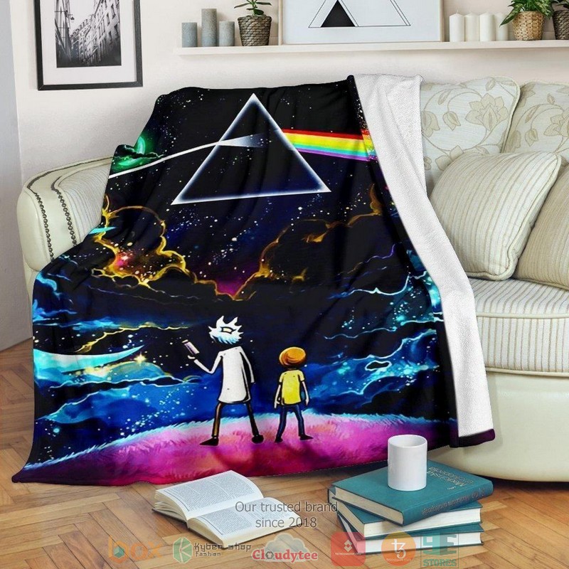 HOT Rick And Morty The Dark Side of the Moon Blanket 9