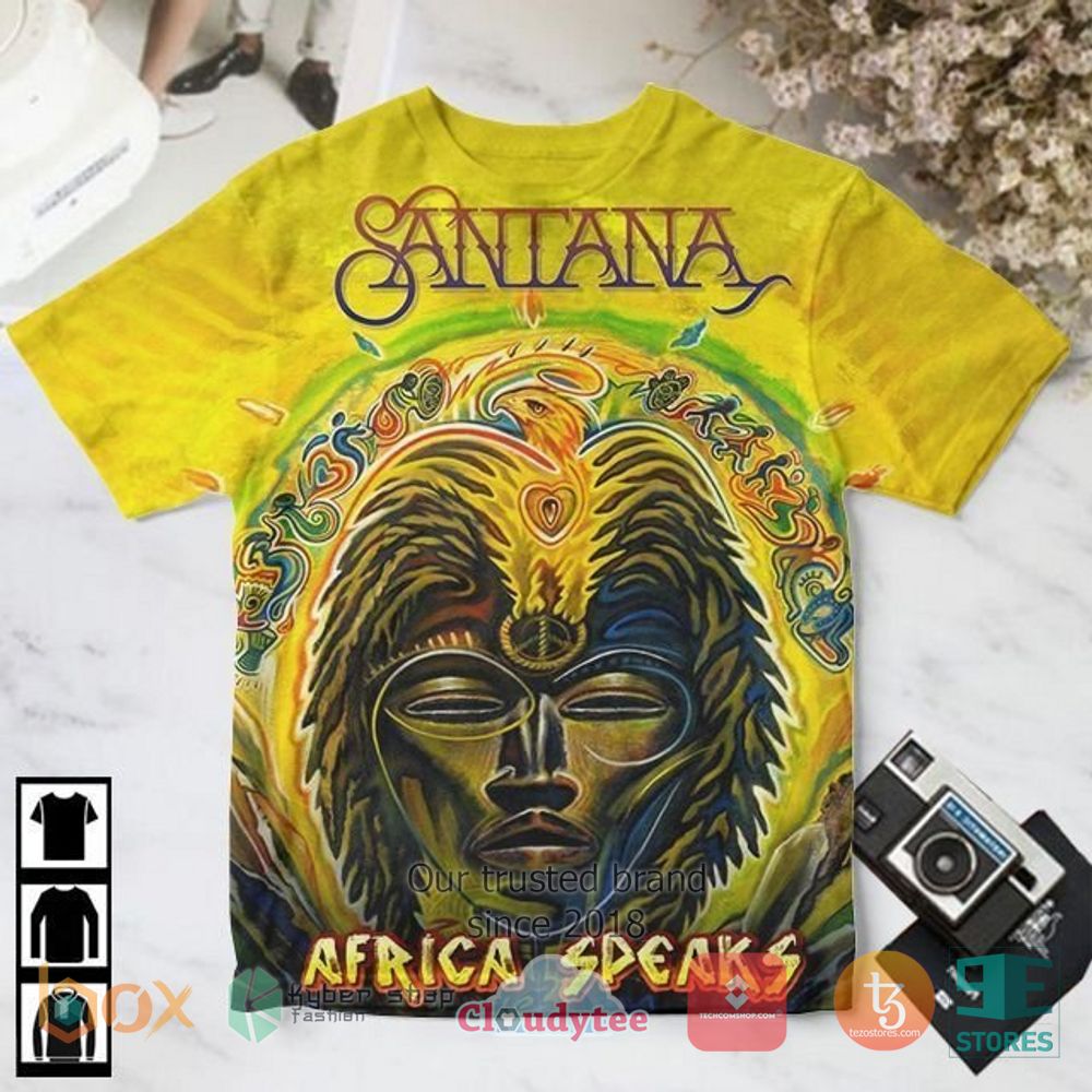 HOT Santana Africa Speaks Album 3D Shirt 3