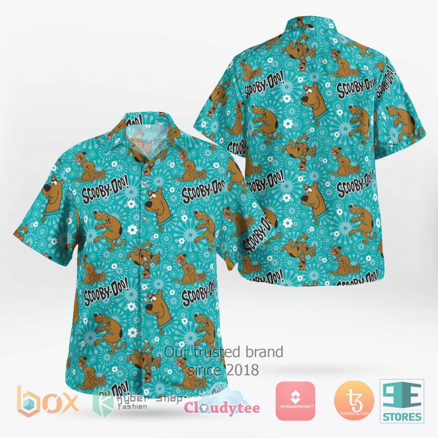 BEST Scooby Doo Cyan blue Hawaii Shirt 8