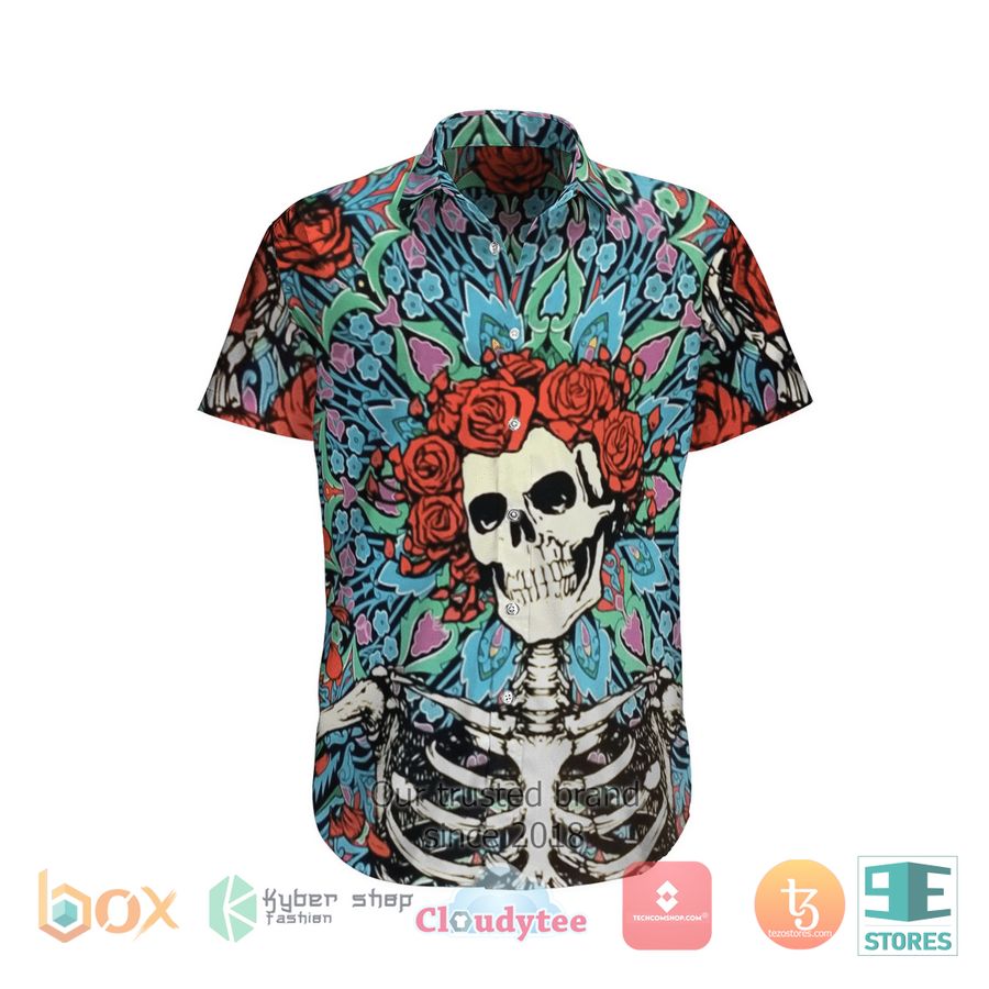 BEST Skull and Roses Aloha Hawaii Shirt 6