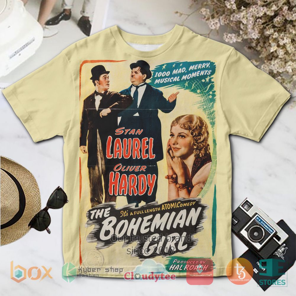 BEST Stan Laurel The Bohemian Girl 3D T-Shirt 9