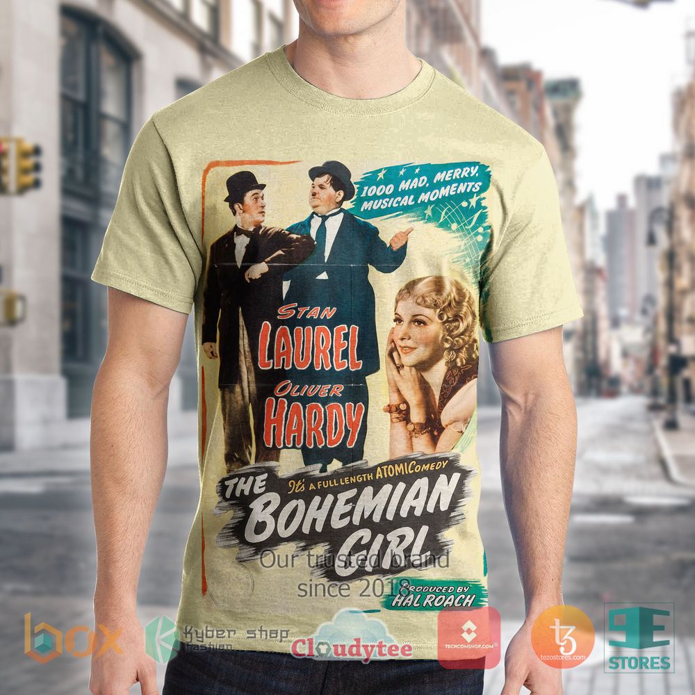 BEST Stan Laurel The Bohemian Girl 3D T-Shirt 11