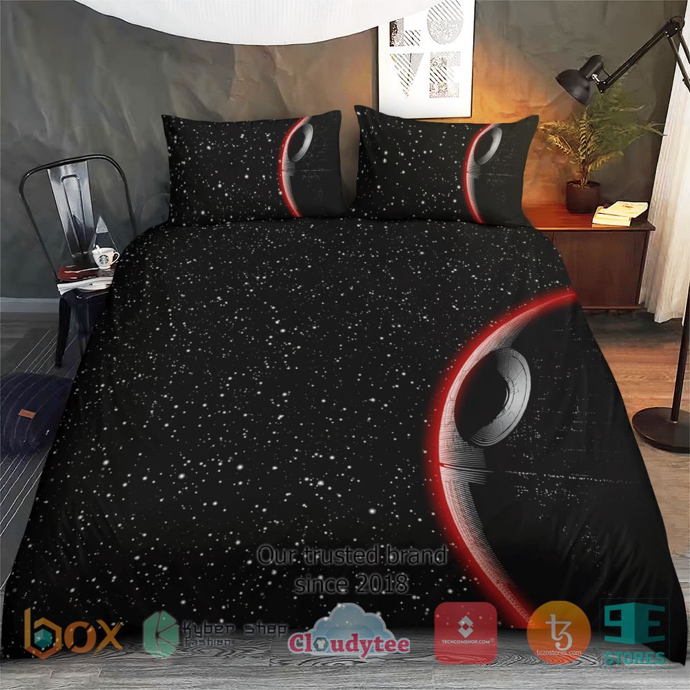 HOT Star Wars Black Red Galaxy Cover Bedding Set 4
