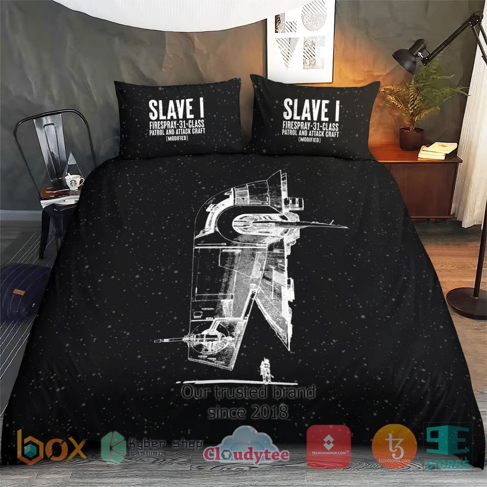 HOT Star Wars Slave I Firespray-31-Class Cover Bedding Set 7