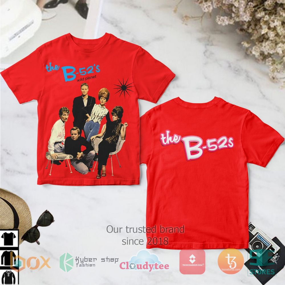 HOT The B 52's 3D over printed Shirt 3