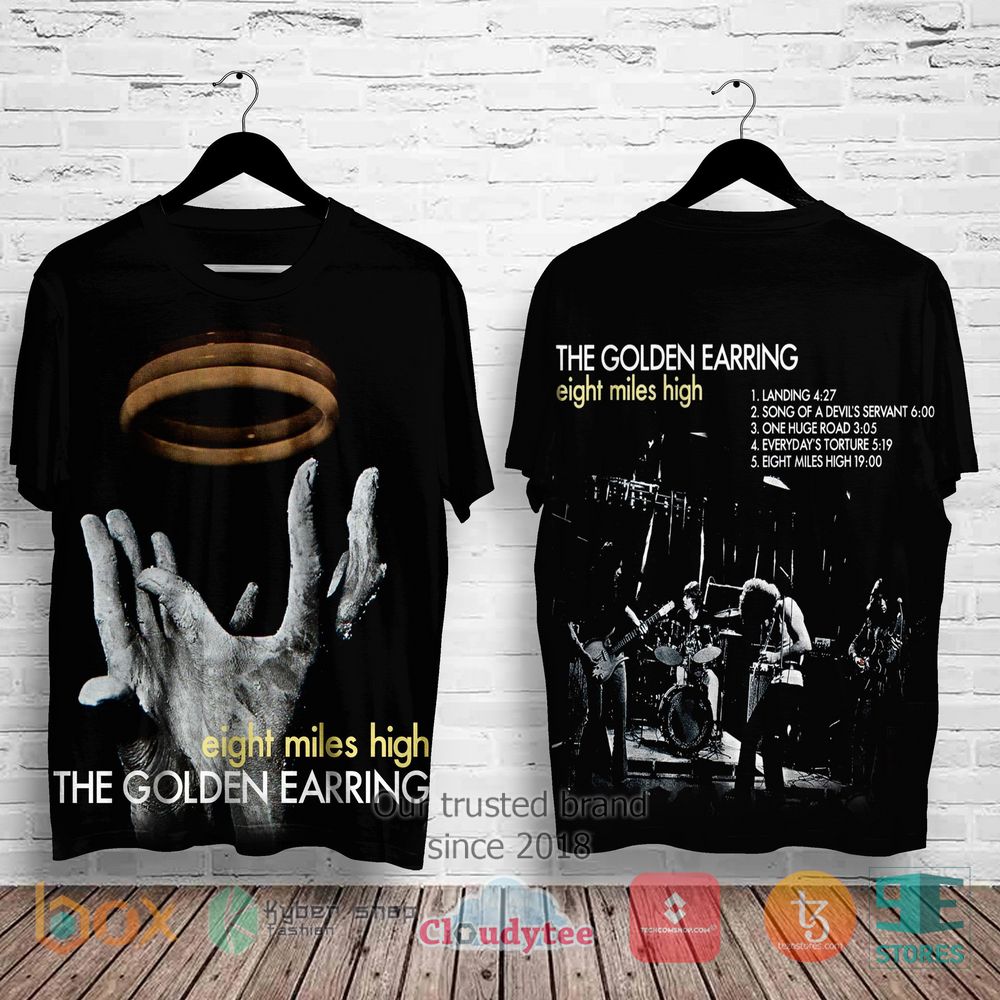 HOT The Golden Earring Eight Miles High Album 3D Shirt 2