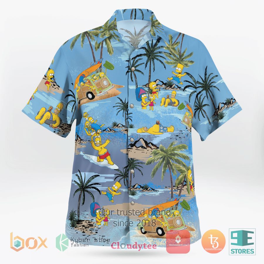 BEST The Simpsons Family On The Beach Hawaii Shirt 5