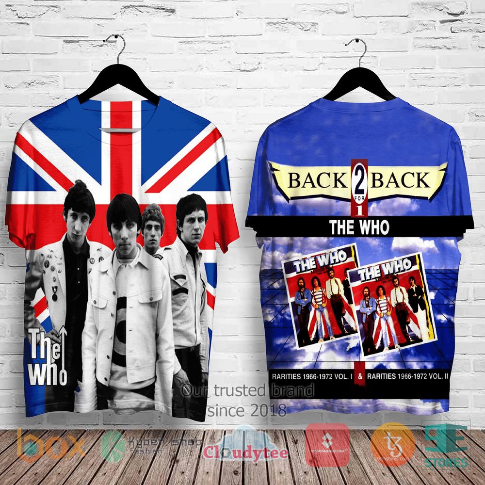 HOT The Who Back for Back Album 3D Shirt 3