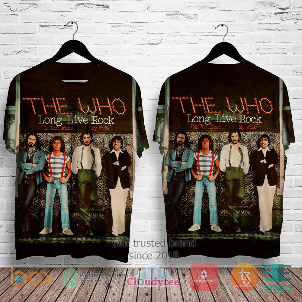 HOT The Who Long Live Rock I'm the Face Album 3D Shirt 3