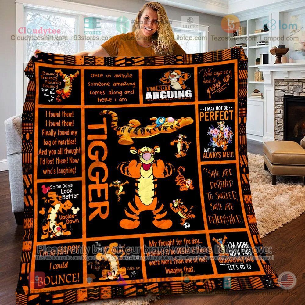 NEW Tigger I may not be perfect but I'm always me Quilt 5