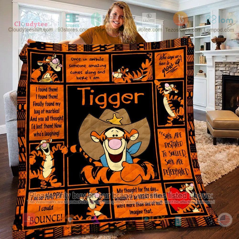 NEW Tigger I'm So happy I could bounce Quilt 5