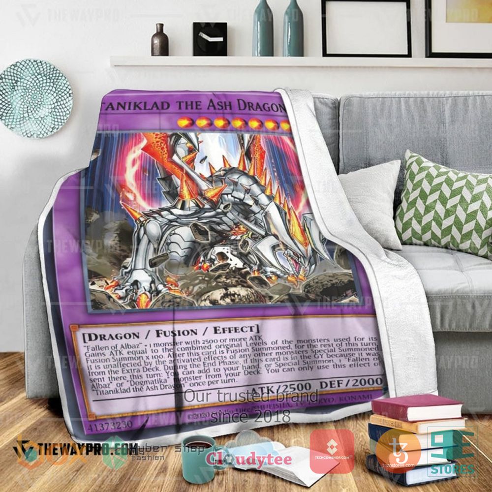HOT Titaniklad The Ash Dragon Soft Blanket 2