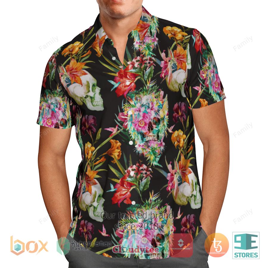 BEST Tropical Skull Aloha Hawaii Shirt 12