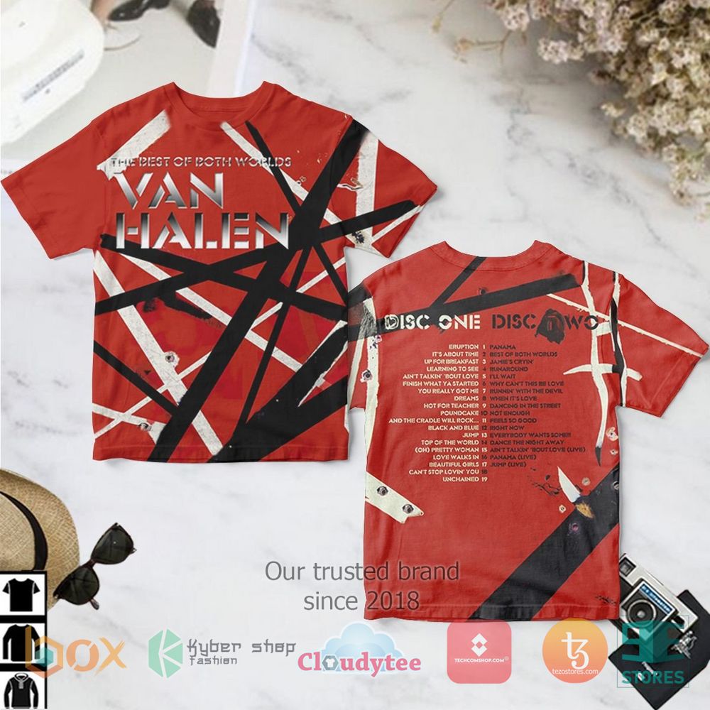 HOT Van Halen Best of Both Worlds 3D T-Shirt 3
