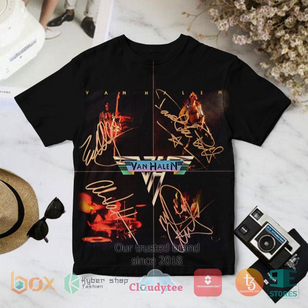 HOT Van Halen Sign members 3D T-Shirt 2