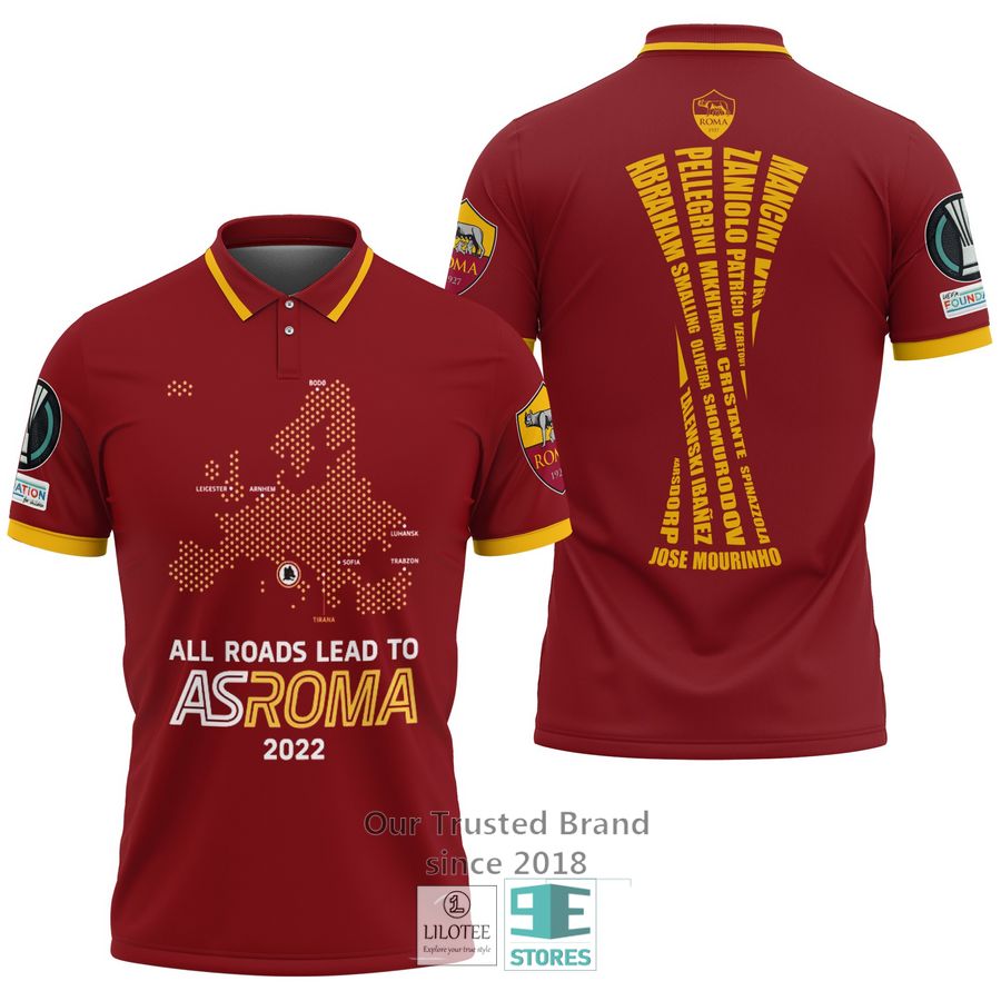 AS Roma Champions 2022 Polo Shirt 7