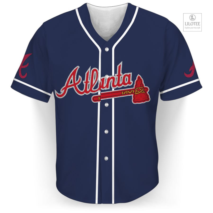 Atlanta Braves MLB Navy Baseball Jersey 6
