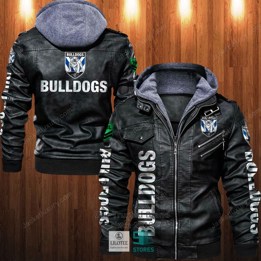Canterbury Bankstown Bulldogs logo Leather Jacket 4
