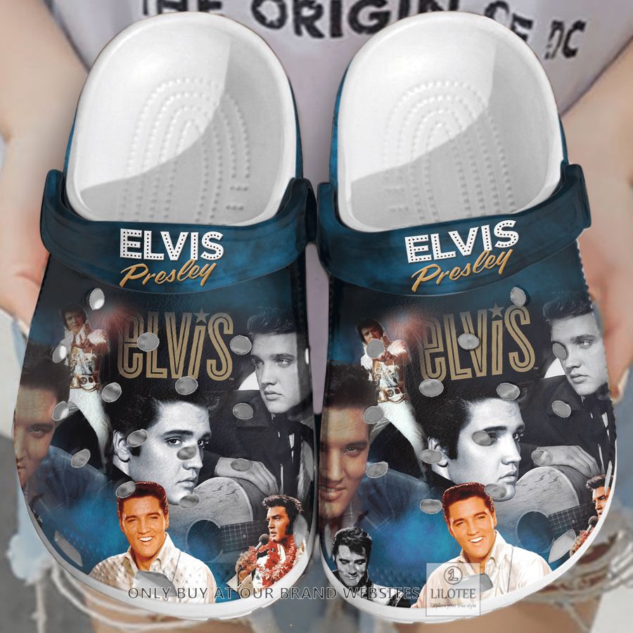 Elvis Presley Blue Crocband Clog 5