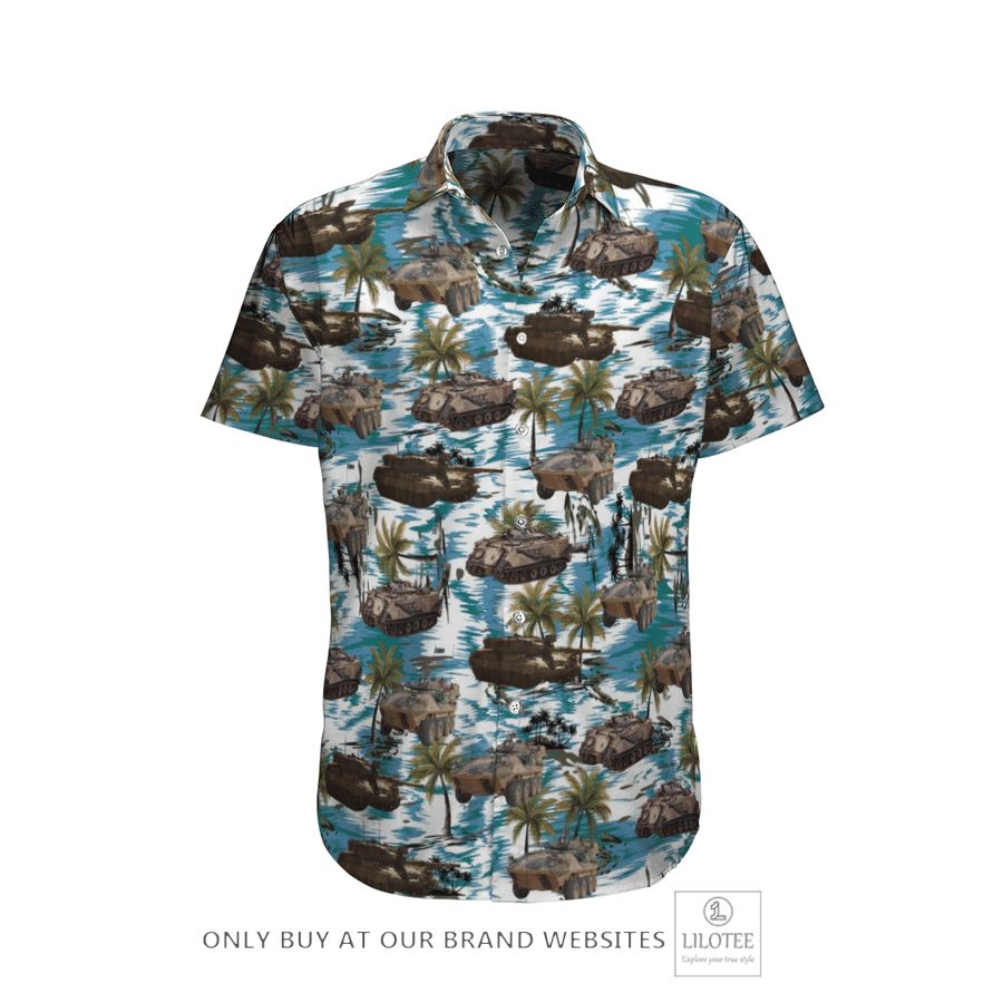 M113A1, ASLAV and Leopard Hawaiian Shirt, Beach Shorts 4