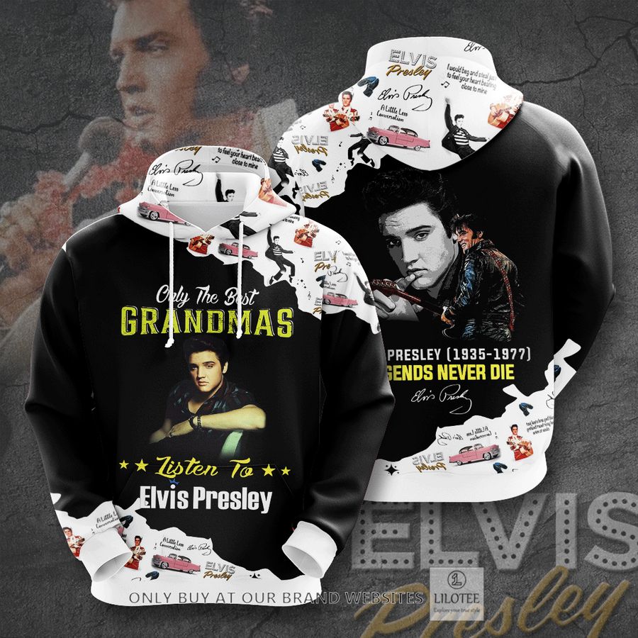 Only the best Grandmas listen to Elvis Presley 3D Shirt, hoodie 7