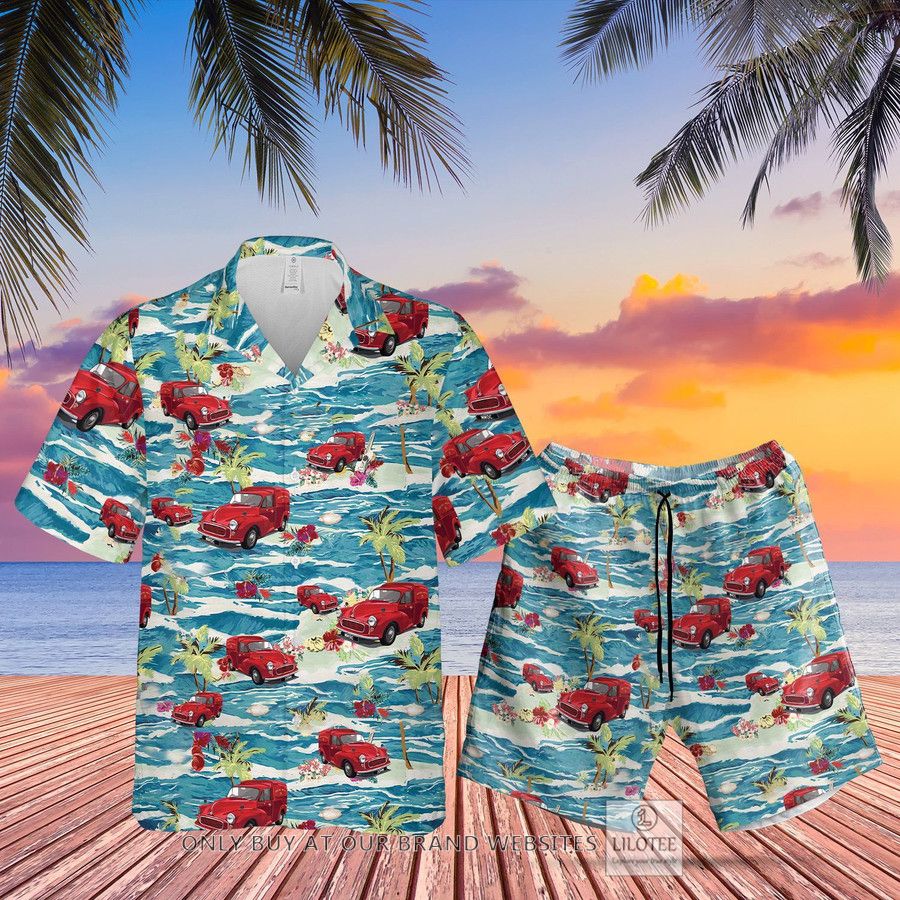 UK Royal Mail Vintage Van Hawaiian Shirt, Beach Shorts 28