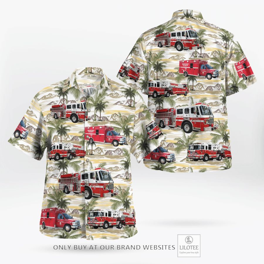 California Newport Beach Fire Department Hawaiian Shirt 17
