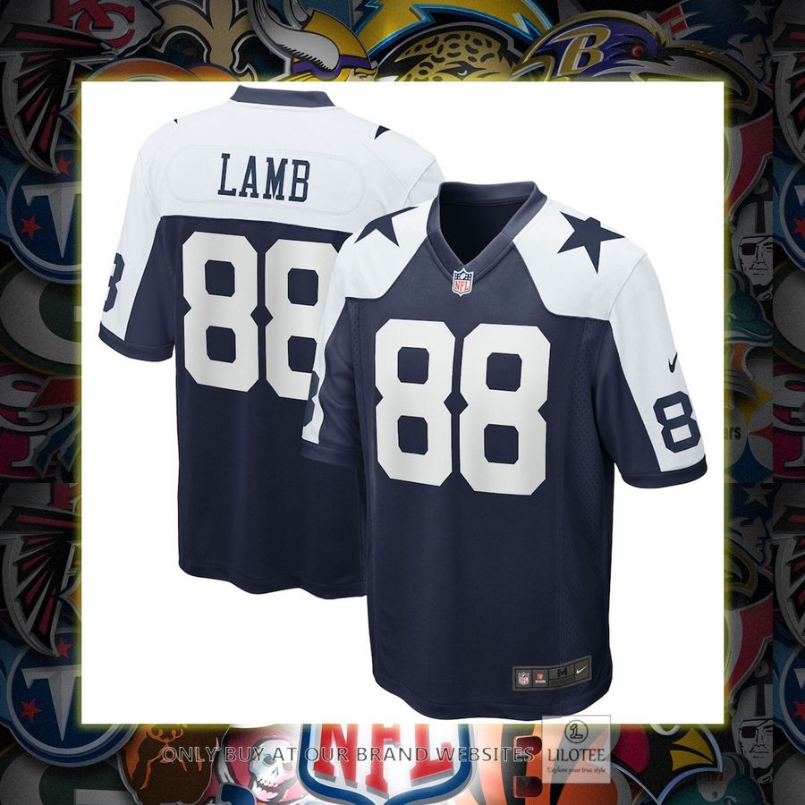 Ceedee Lamb Dallas Cowboys Nike Alternate Game Team Navy Football Jersey 6