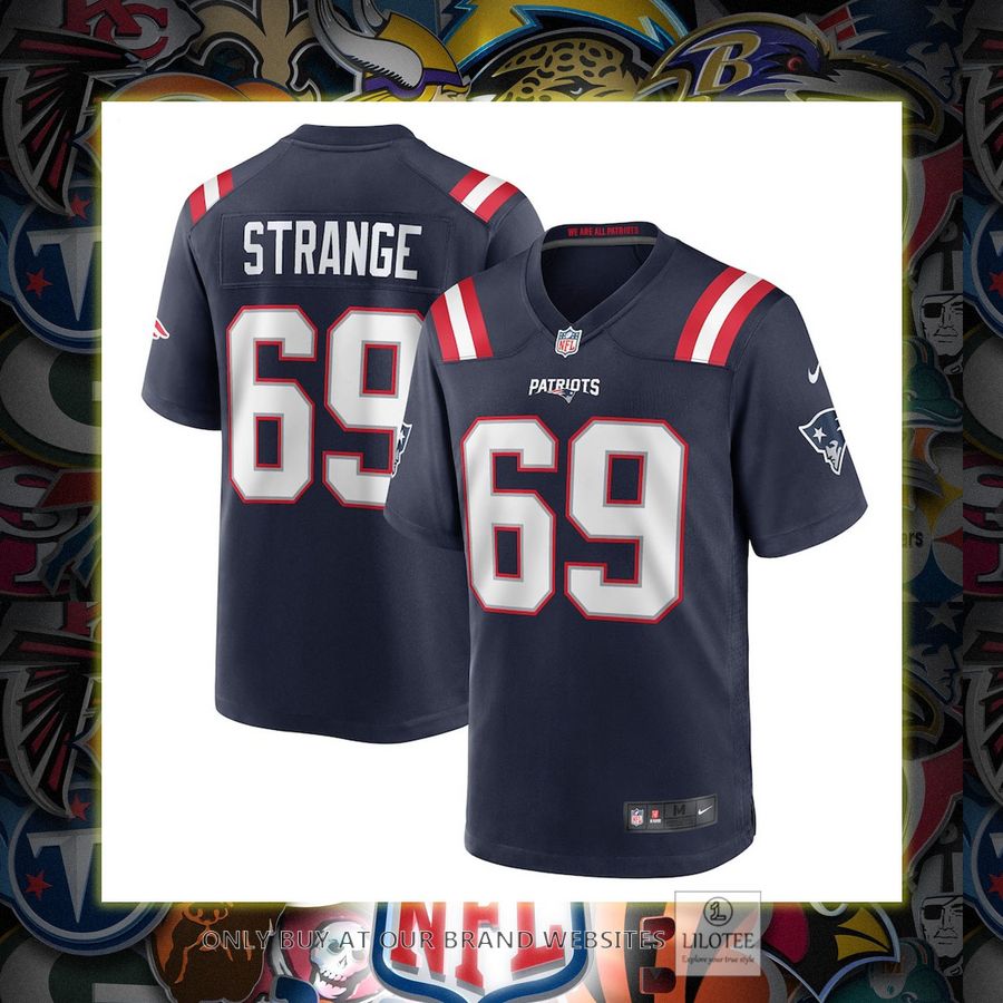Cole Strange New England Patriots Nike 2022 NFL Draft First Round Pick Navy Football Jersey 6
