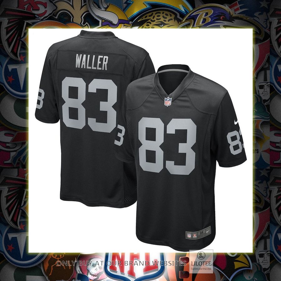 Darren Waller Las Vegas Raiders Nike Game Black Football Jersey 6