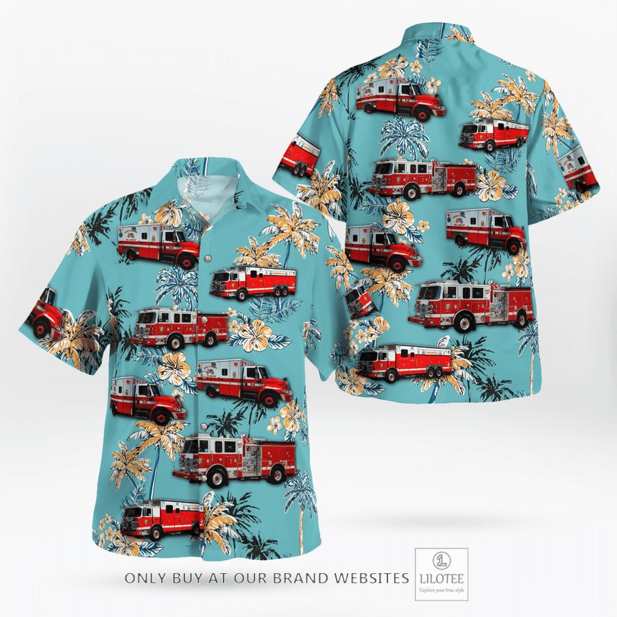 District of Columbia Fire and Emergency Medical Services Department Hawaiian Shirt 17