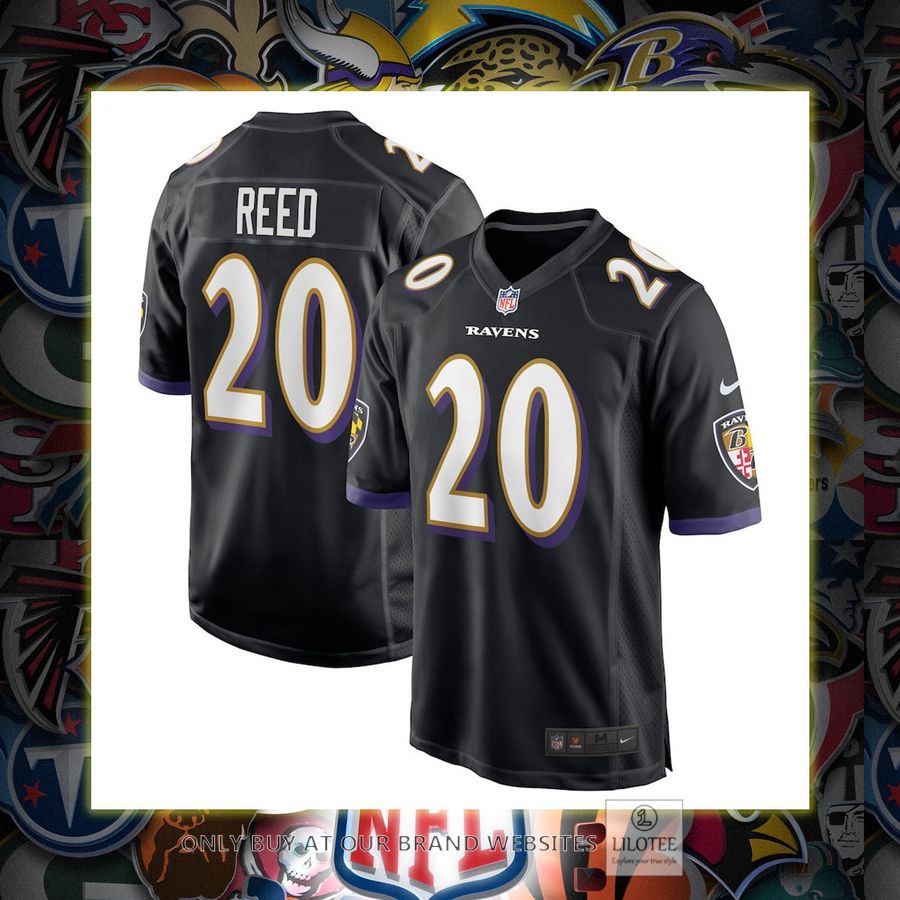 Ed Reed Baltimore Ravens Nike Retired Player Black Football Jersey 6