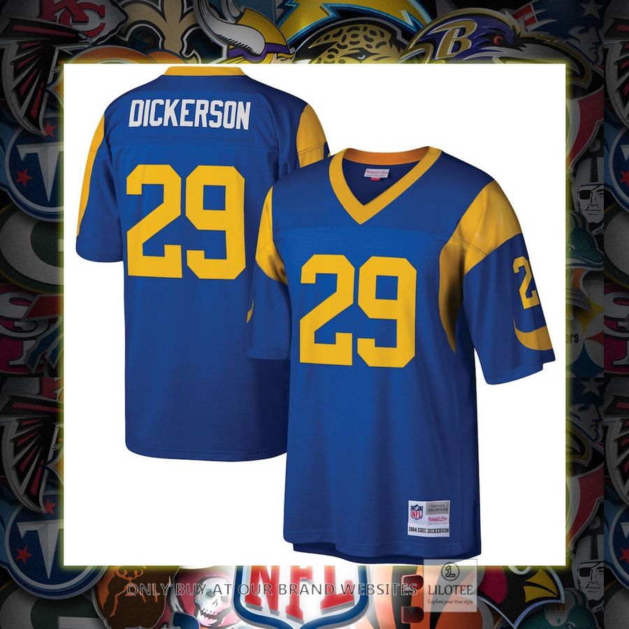 Eric Dickerson Los Angeles Rams Mitchell & Ness 1984 Legacy Replica Royal Football Jersey 3