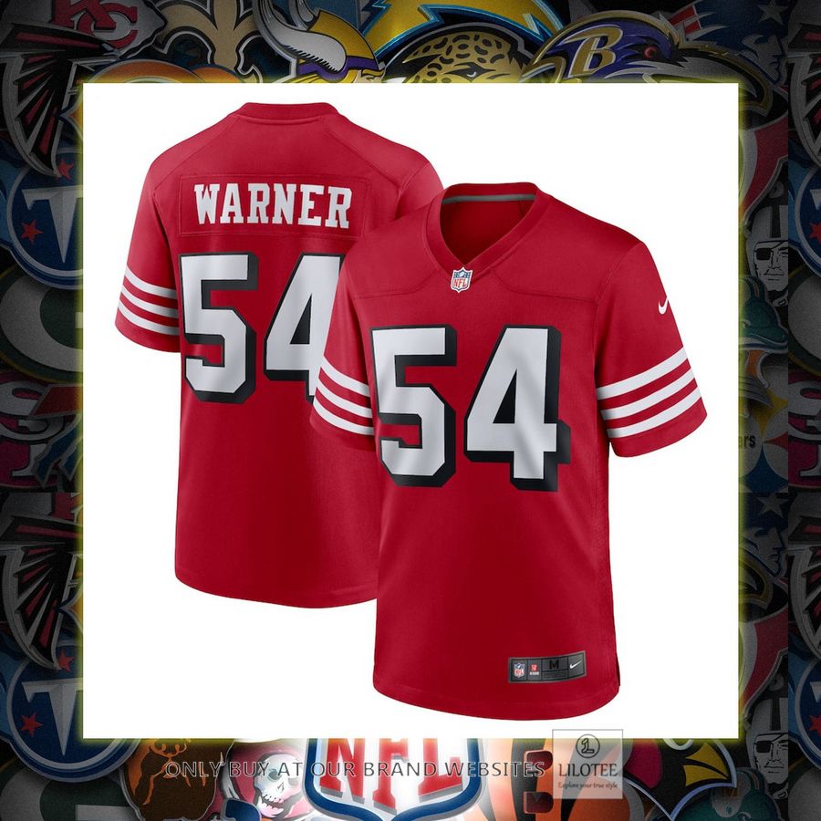 Fred Warner San Francisco 49ers Nike Alternate Scarlet Football Jersey 7