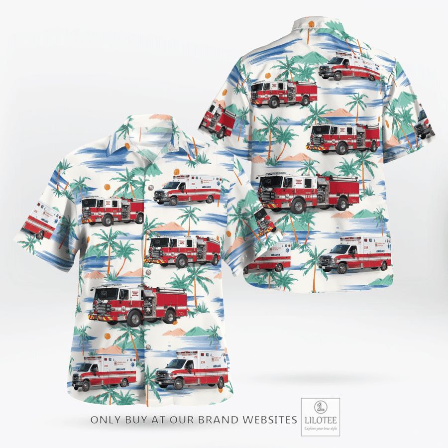 Frederick County MD Fire & Rescue Hawaiian Shirt 17