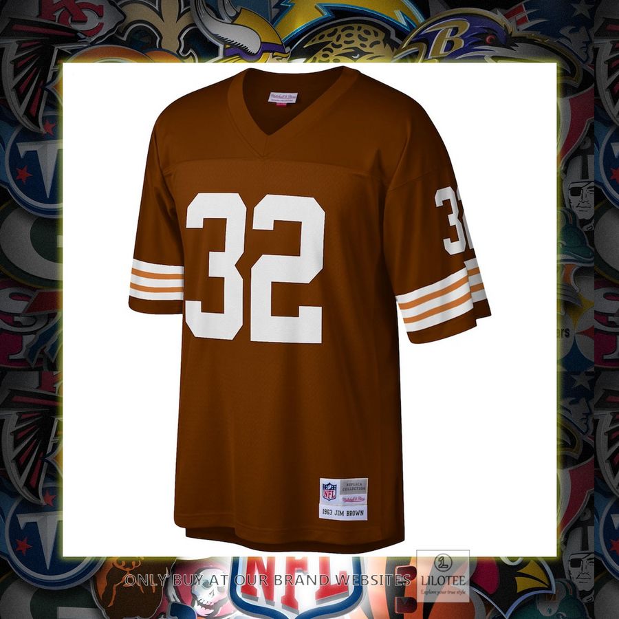 Jim Brown Cleveland Browns Mitchell And Ness Legacy Replica Brown Football Jersey 6