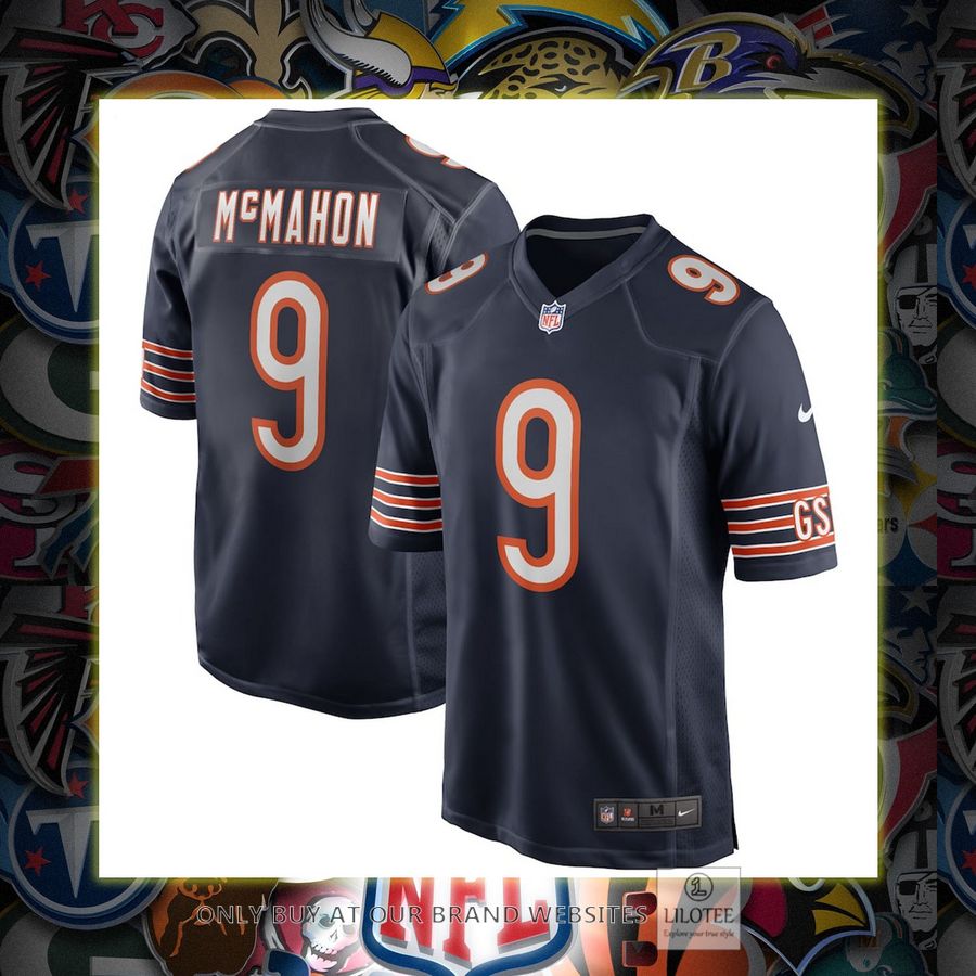 Jim Mcmahon Chicago Bears Nike Game Retired Player Navy Football Jersey 6