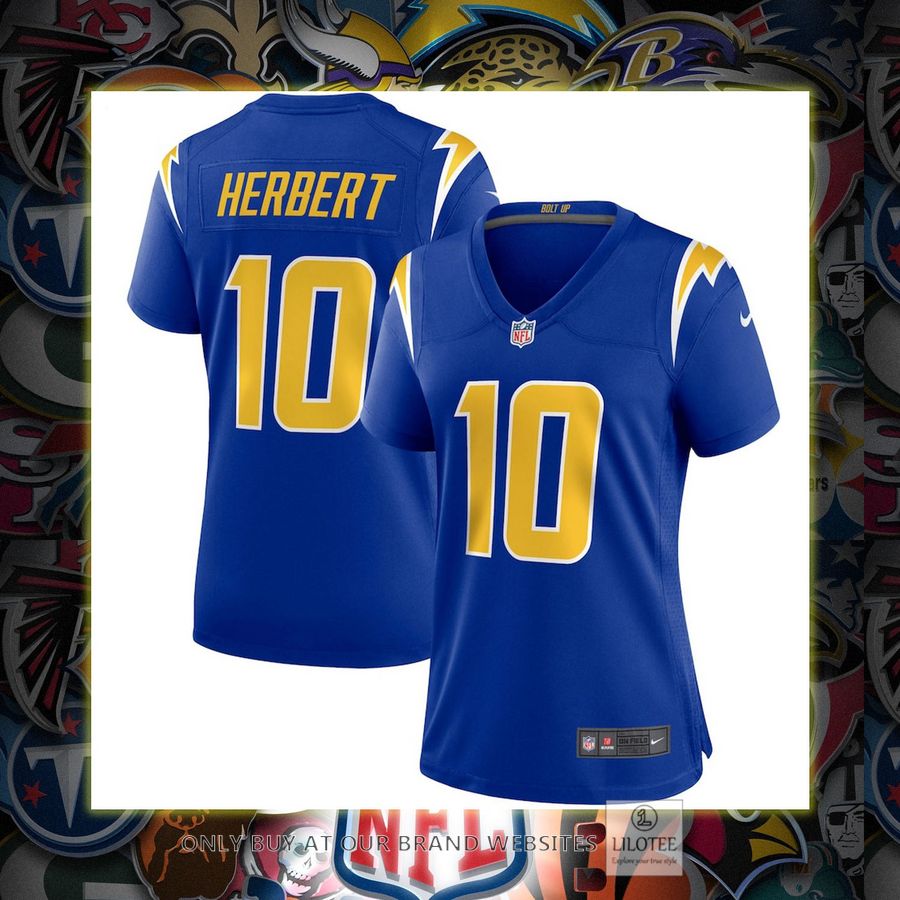 Justin Herbert Los Angeles Chargers Nike Womens Game Royal Football Jersey 6