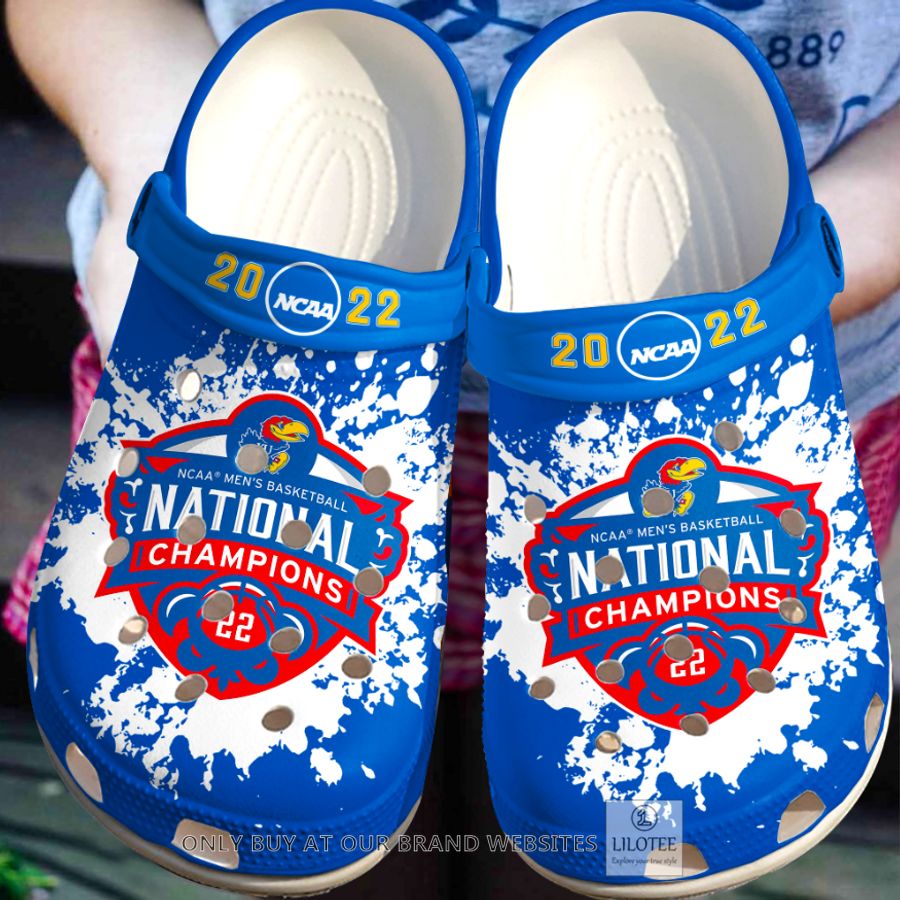 Kansas Jayhawks National Champions Crocband Shoes 2