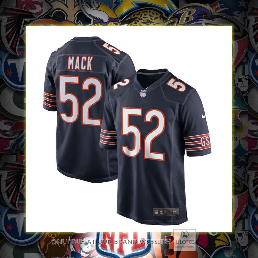 Khalil Mack Chicago Bears Nike Game Player Navy Football Jersey 6