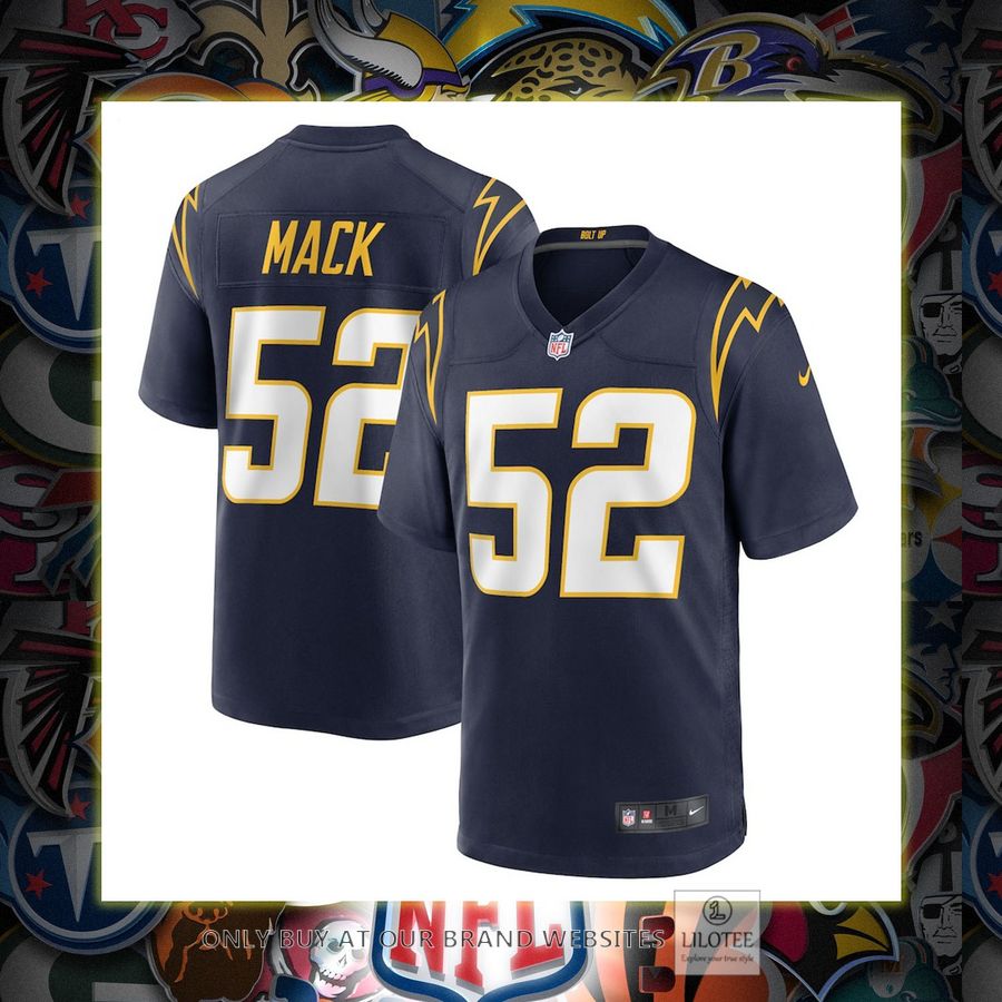 Khalil Mack Los Angeles Chargers Nike Alternate Game Navy Football Jersey 7