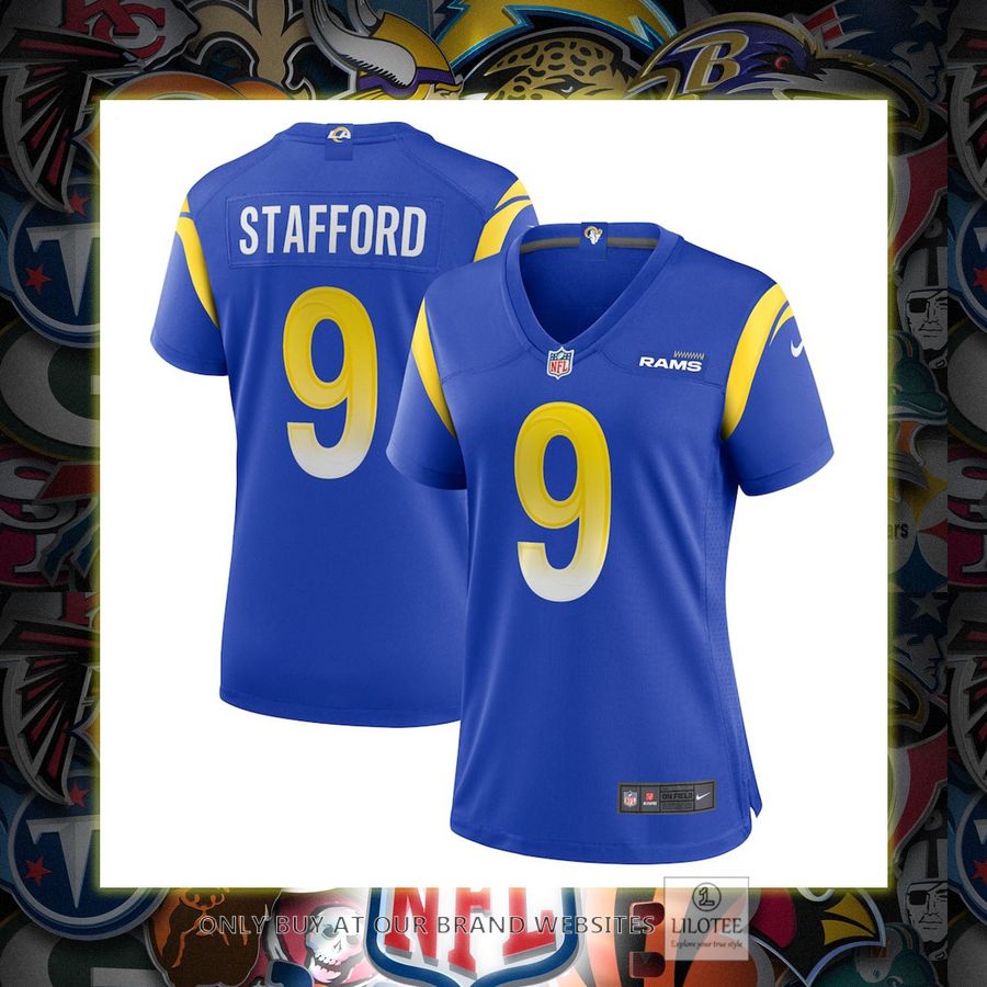 Matthew Stafford Los Angeles Rams Nike Womens Game Royal Football Jersey 7