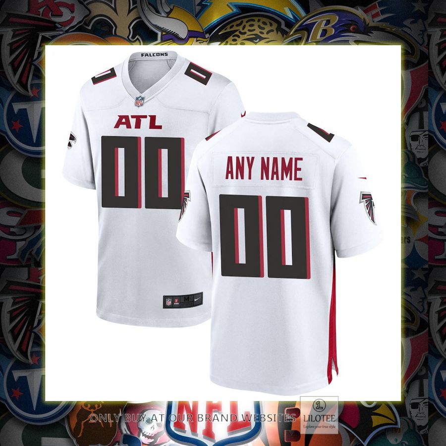 Personalized Atlanta Falcons Nike White Football Jersey 7