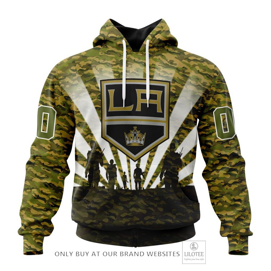 Personalized NHL Los Angeles Kings Special Military Camo Kits For Veterans Day And Rememberance Day 3D Shirt, Hoodie 18