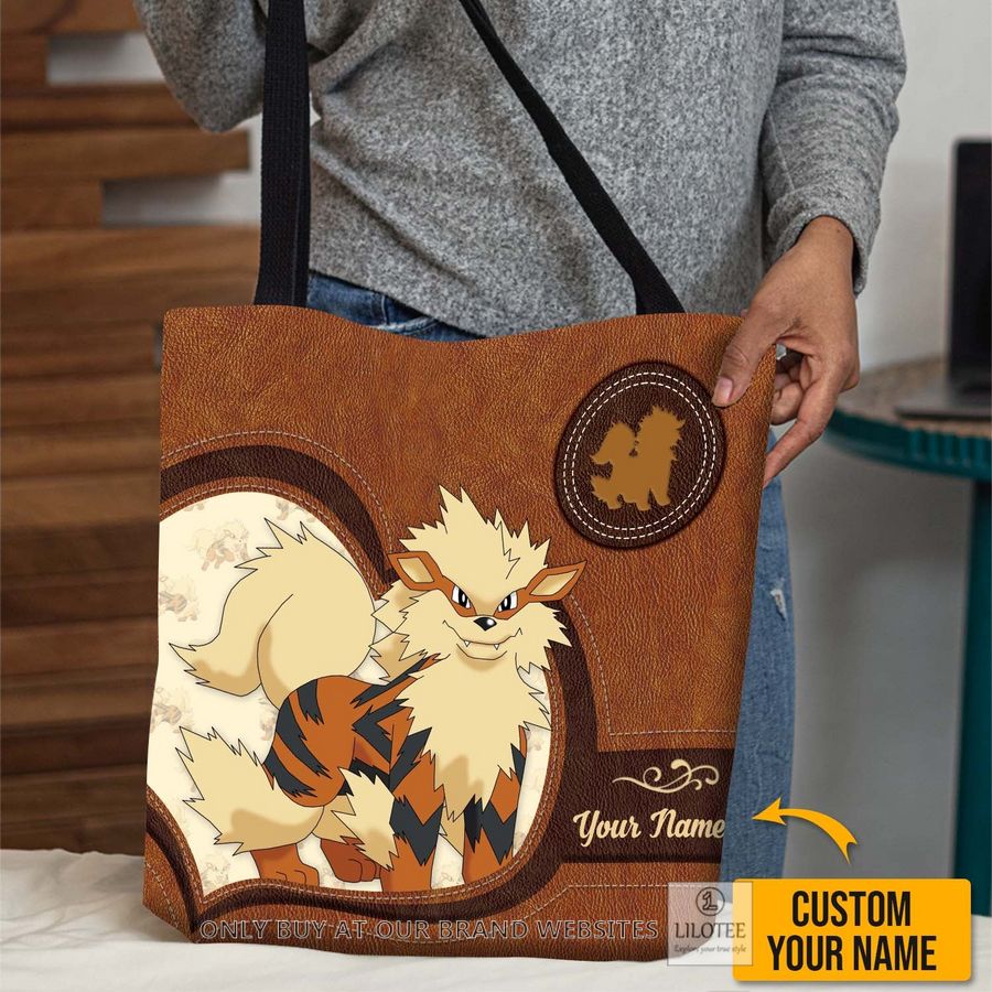 Personalized Pokemon Arcanine All Over Tote bag 3