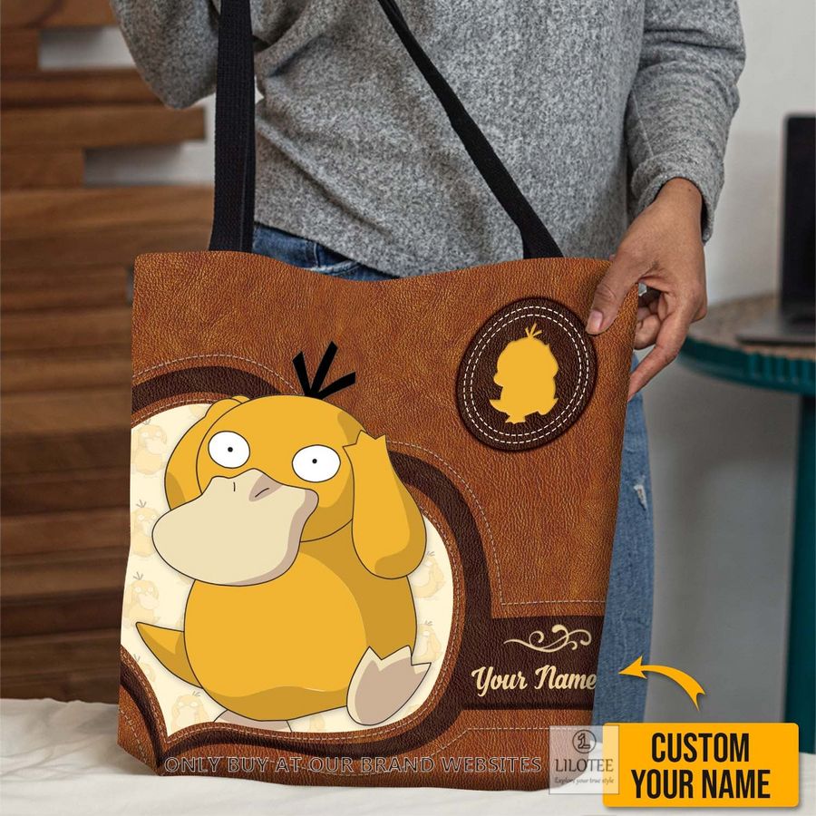 Personalized Pokemon Psyduck All Over Tote bag 2