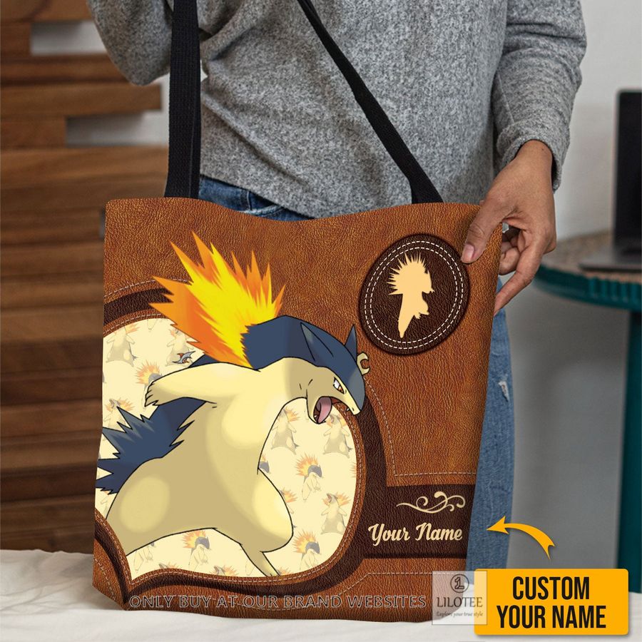 Personalized Pokemon Typhlosion All Over Tote bag 2