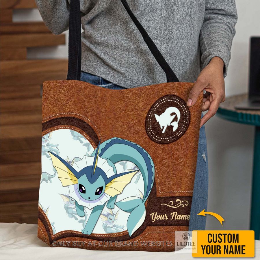 Personalized Pokemon Vaporeon All Over Tote bag 2