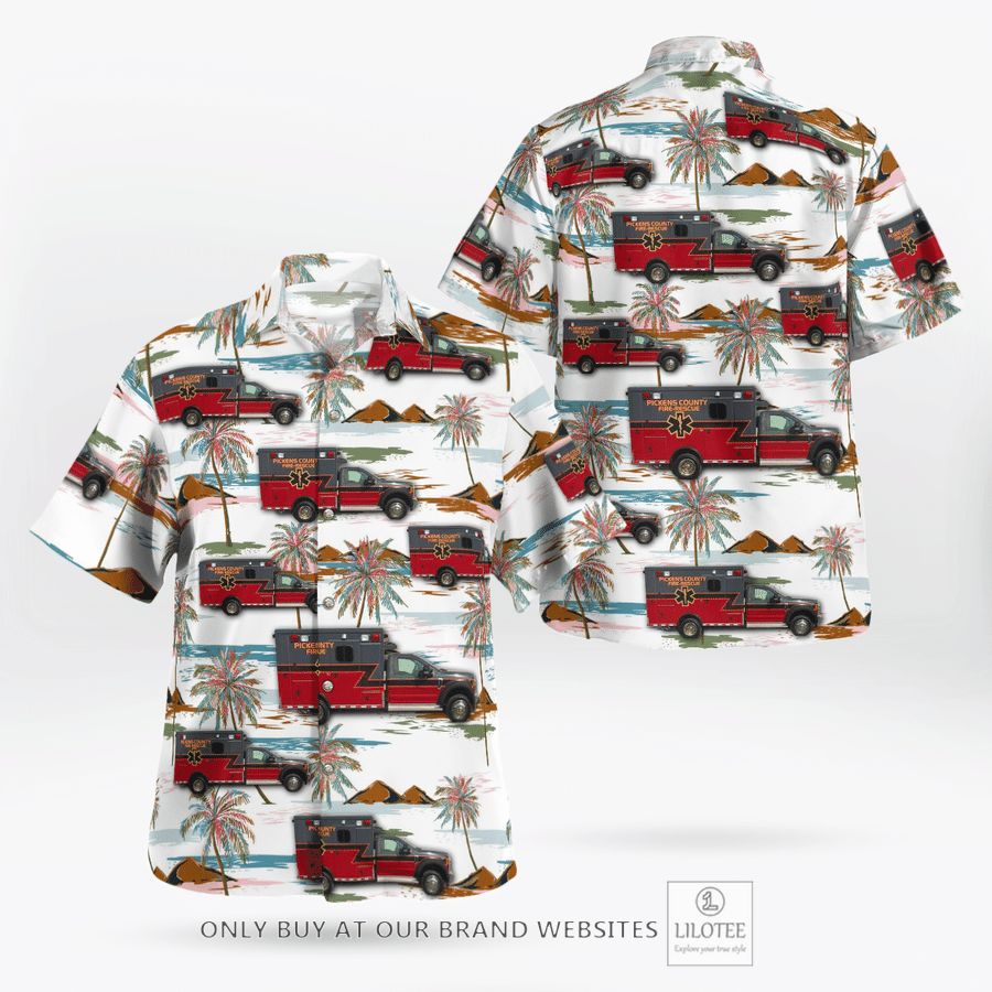 Pickens County Fire and Rescue Hawaiian Shirt 17