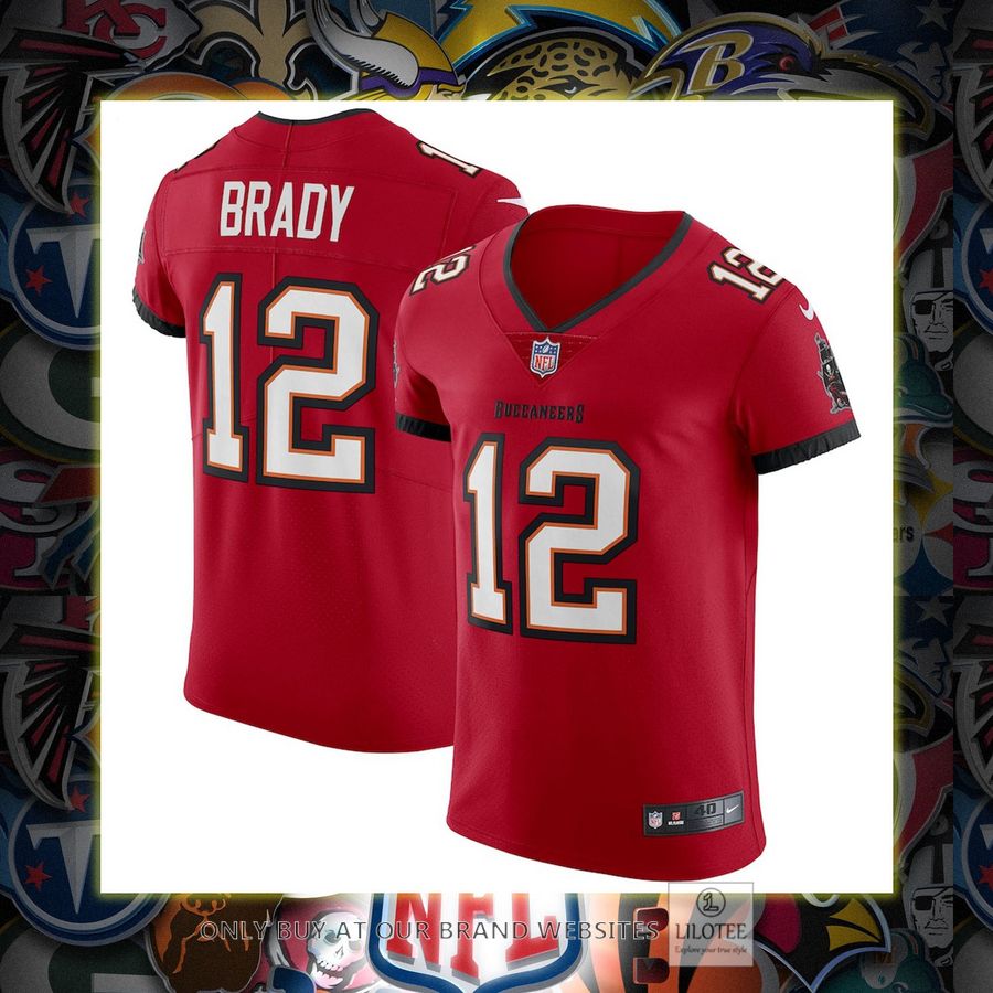 Tom Brady Tampa Bay Buccaneers Nike Vapor Elite Red Football Jersey 6